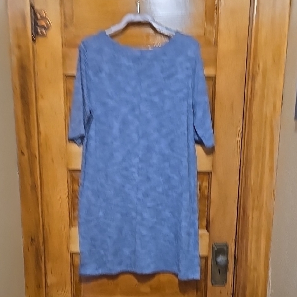 Faded Glory Heather Blue Mini Dress XXL - Picture 3 of 3